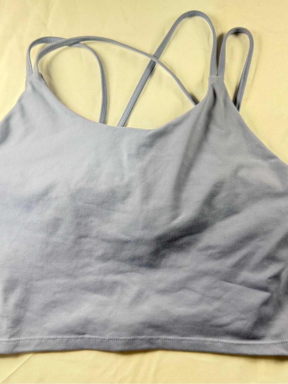 Light Lavender Strappy Sports Bra